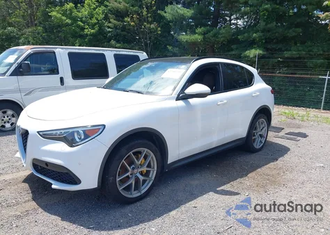 2018 Alfa Romeo Stelvio Ti Sport Awd from USA, damaged, VIN ZASFAKNN5J7C20192